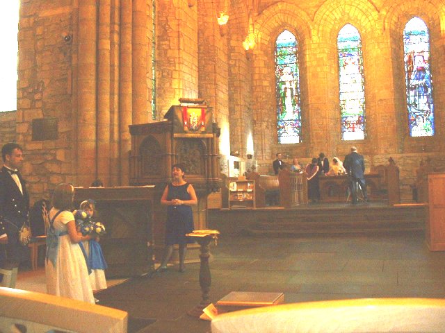 Signing the Register, Dornoch Cathedral